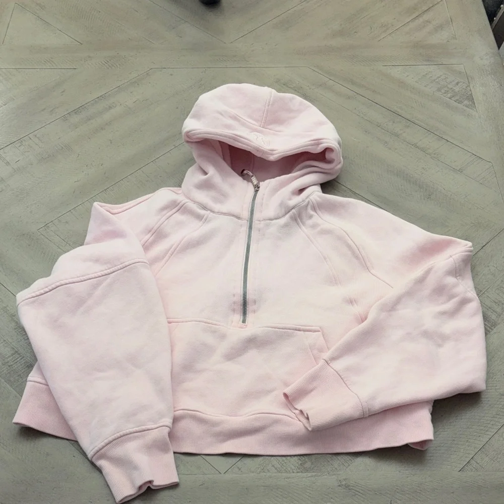 Lululemon Scuba Pink Half-Zip Hoodie - Picture 1 of 8